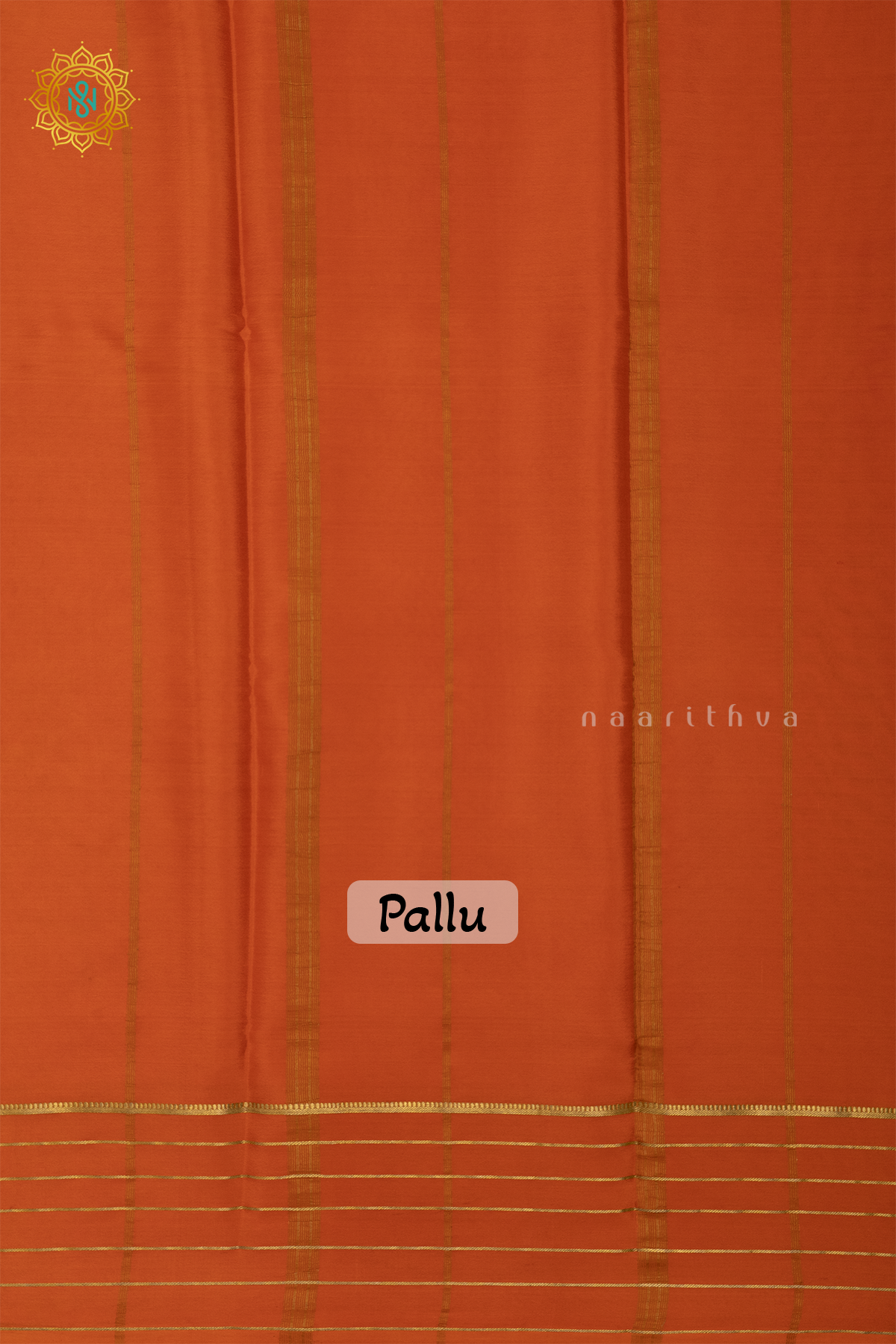 PINK WITH ORANGE & GREEN - PURE MYSORE CREPE SILK