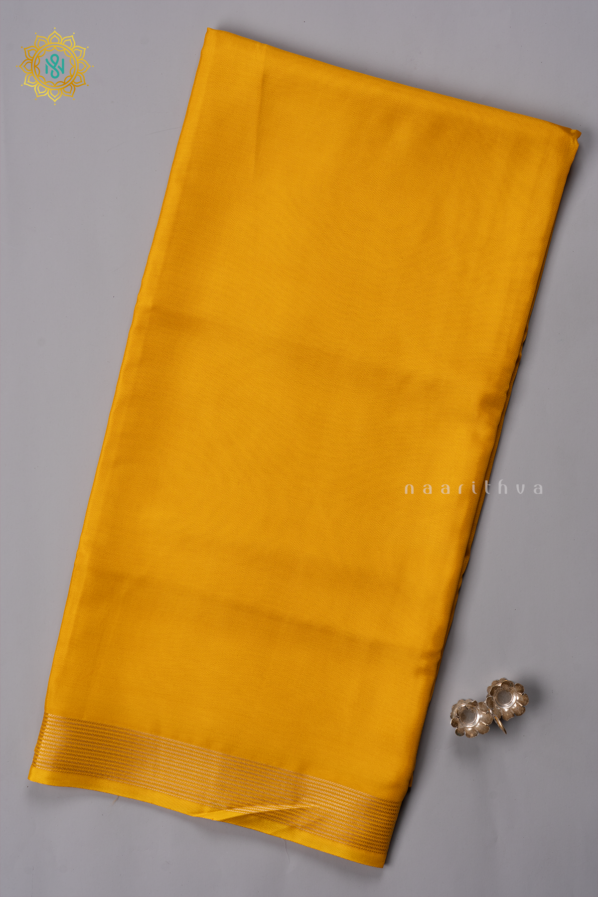 YELLOW - SEMI MYSORE CREPE SILK
