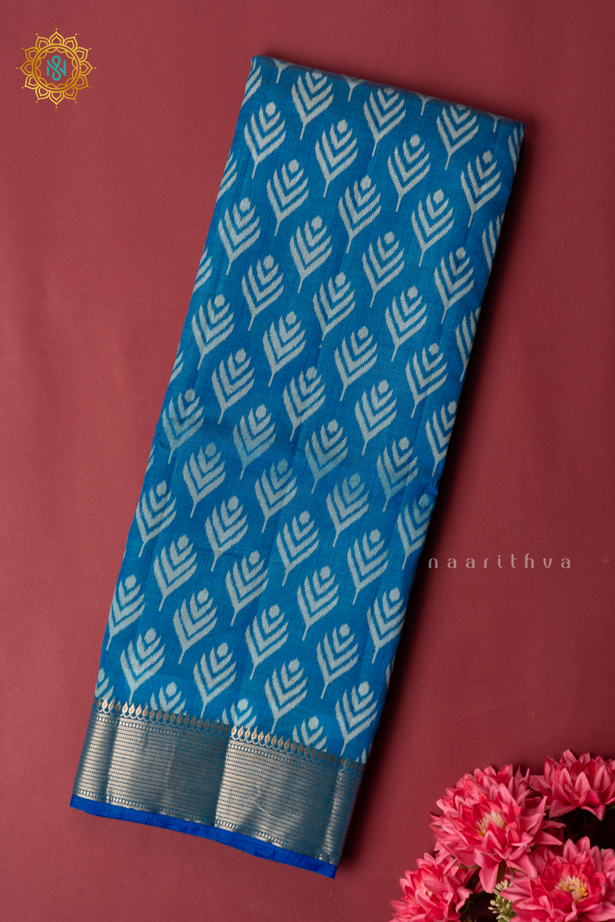 SKY BLUE - SEMI TUSSAR SILK
