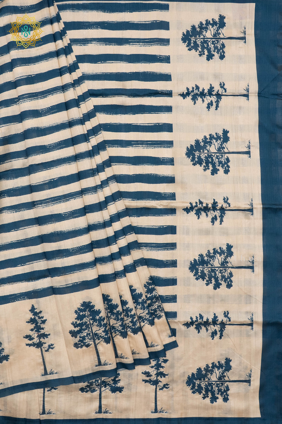 TEAL BLUE - SEMI TUSSAR