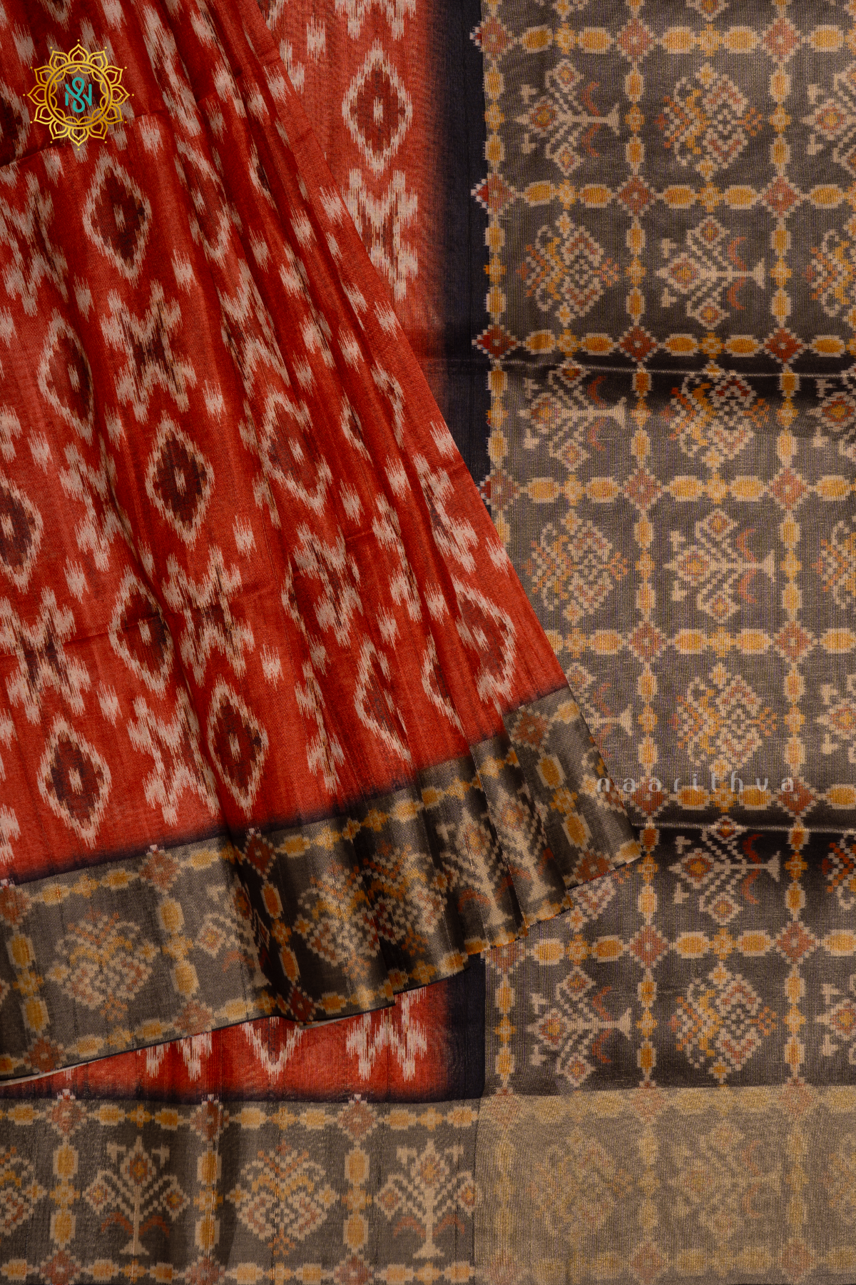 RED WITH BLACK - KOTHA TUSSAR