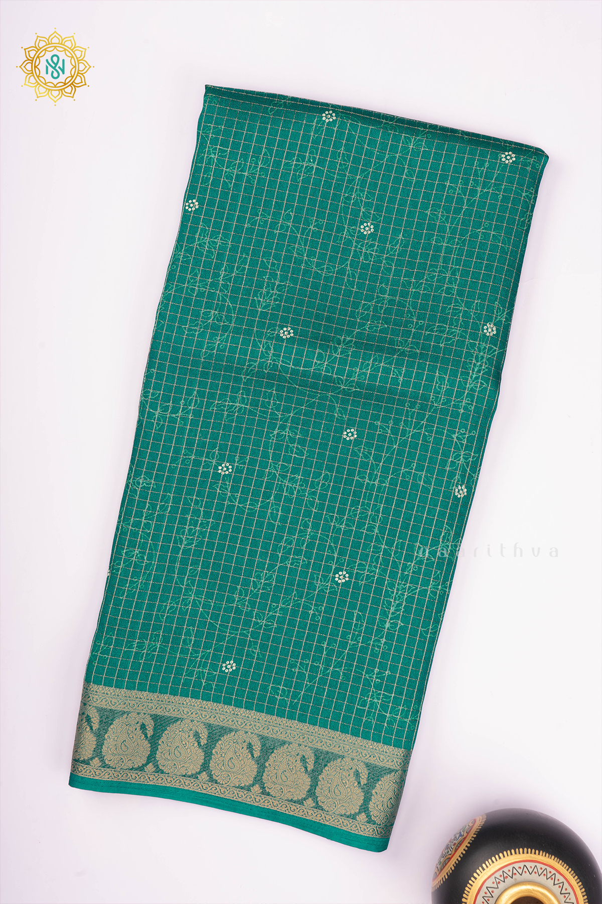 AQUA GREEN - SEMI GEORGETTE