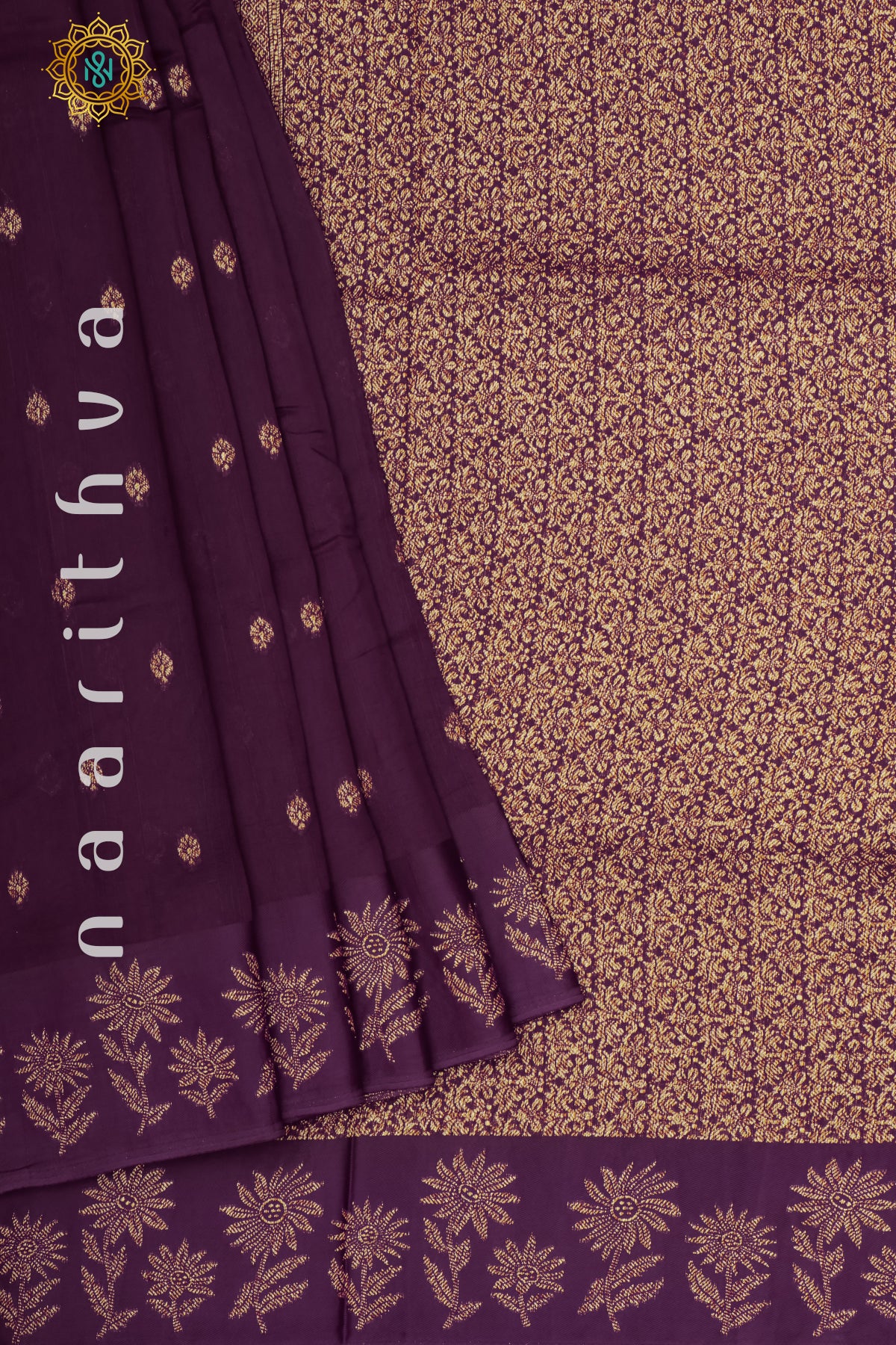 WINE - SEMI TUSSAR SILK