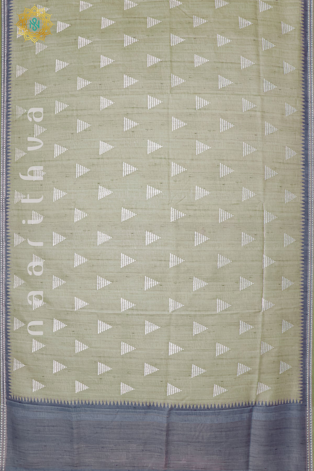 BIEGE WITH GREY - SEMI TUSSAR