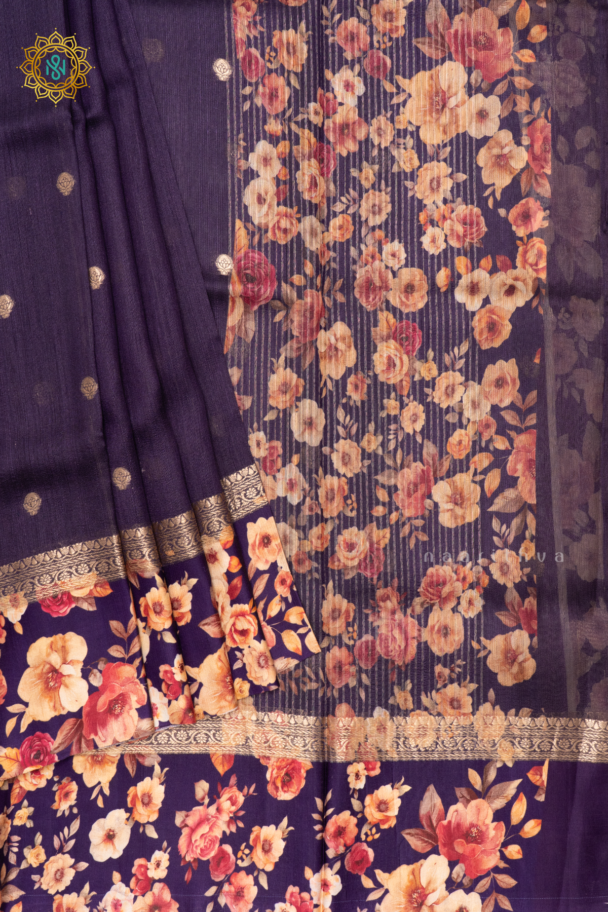 PURPLE - PURE TUSSAR SILK