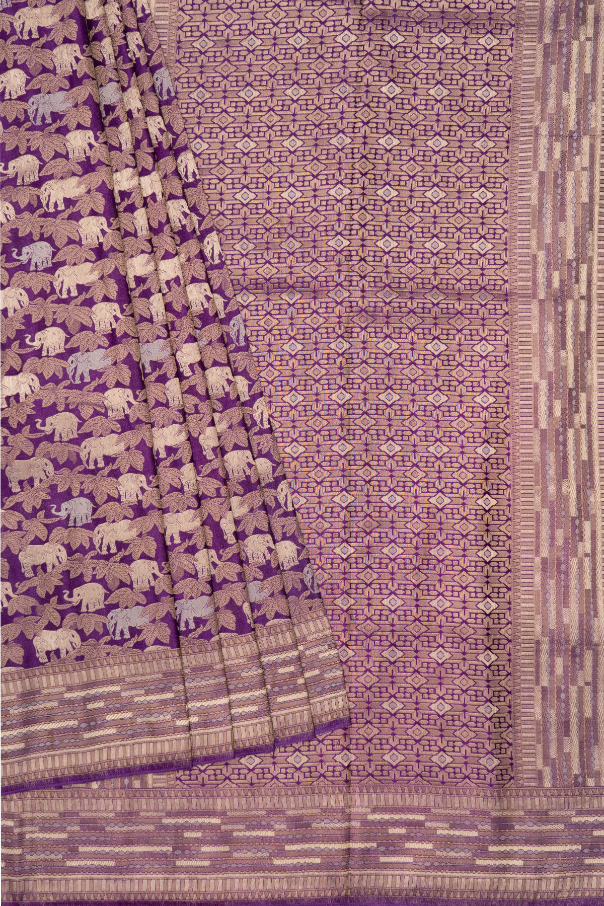 PURPLE - SEMI KATAN BANARASI