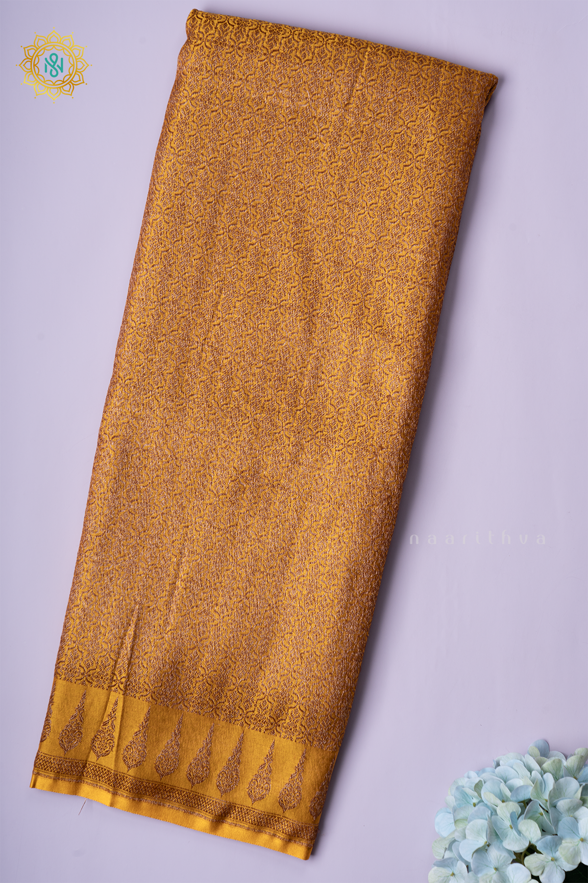 YELLOW - SATIN BANARASI