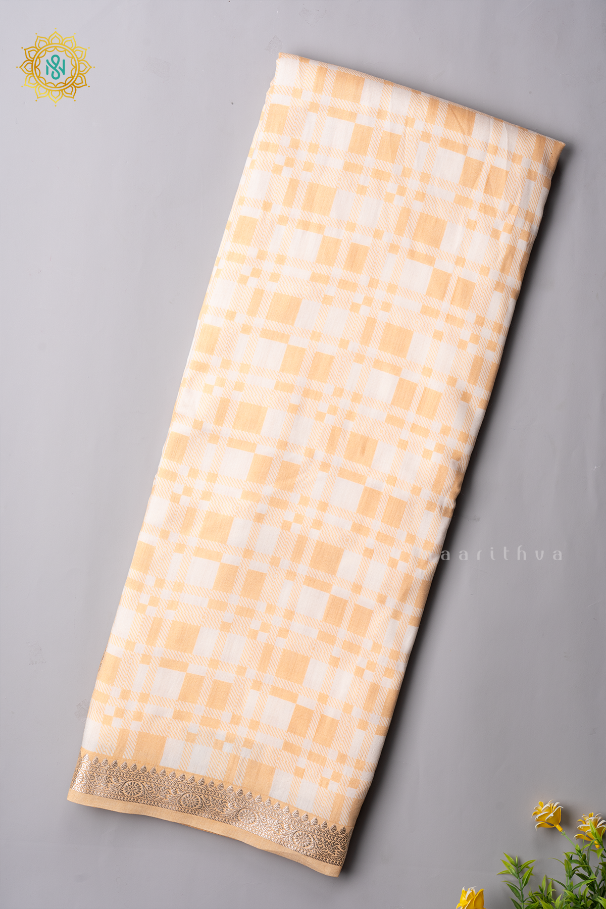 YELLOW WITH WHITE - BUTTER CREPE