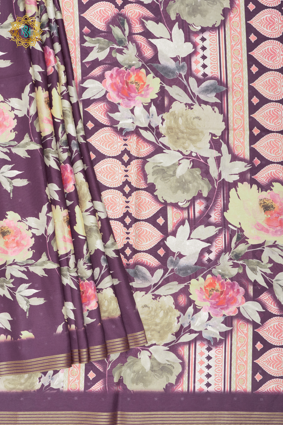 DEEP PURPLE - SEMI TUSSAR SILK