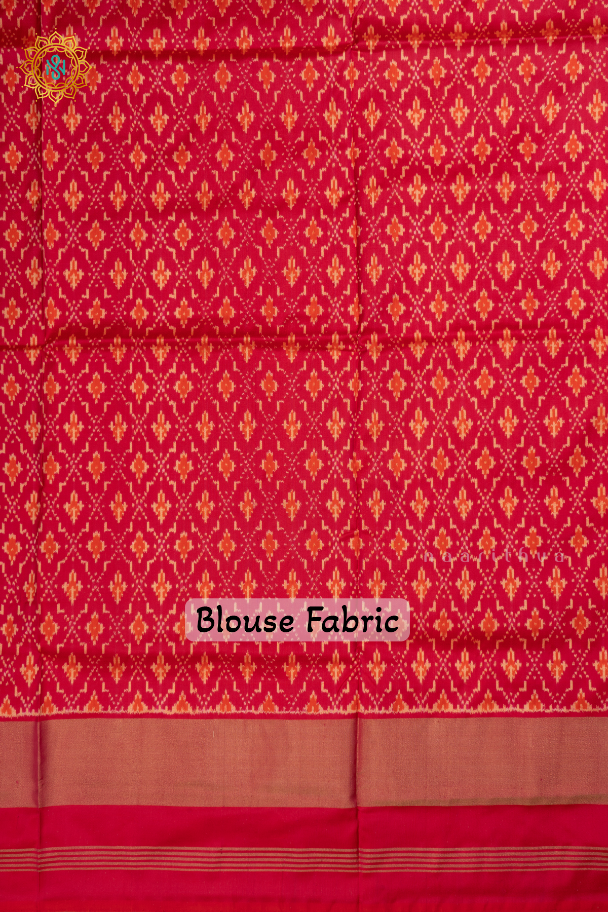 Navy Blue with Pink Ikkat Pure Silk Saree with Patola Printed Body and Zari Border