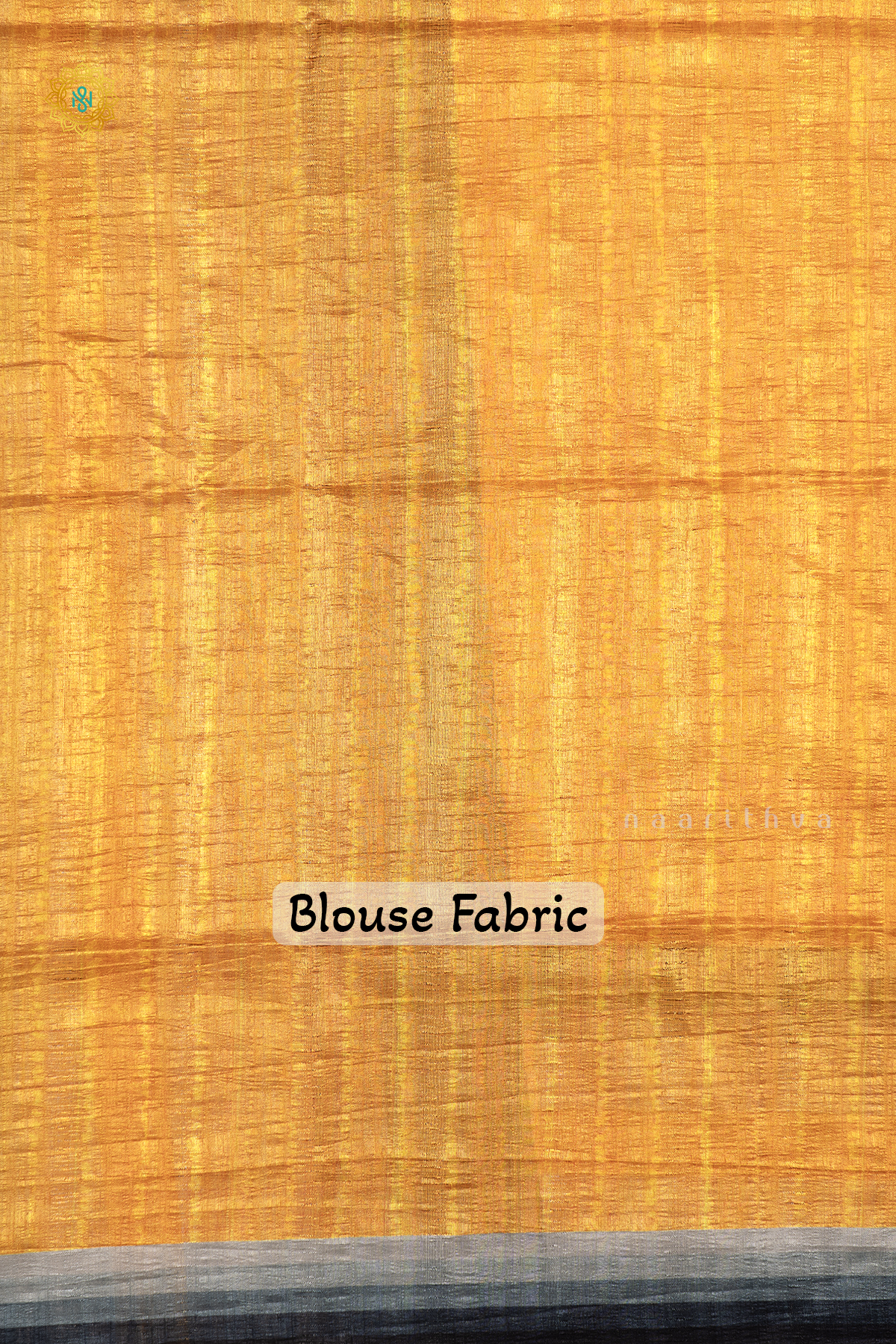 Yellow Semi Gicha Tussar Saree With Plain Body