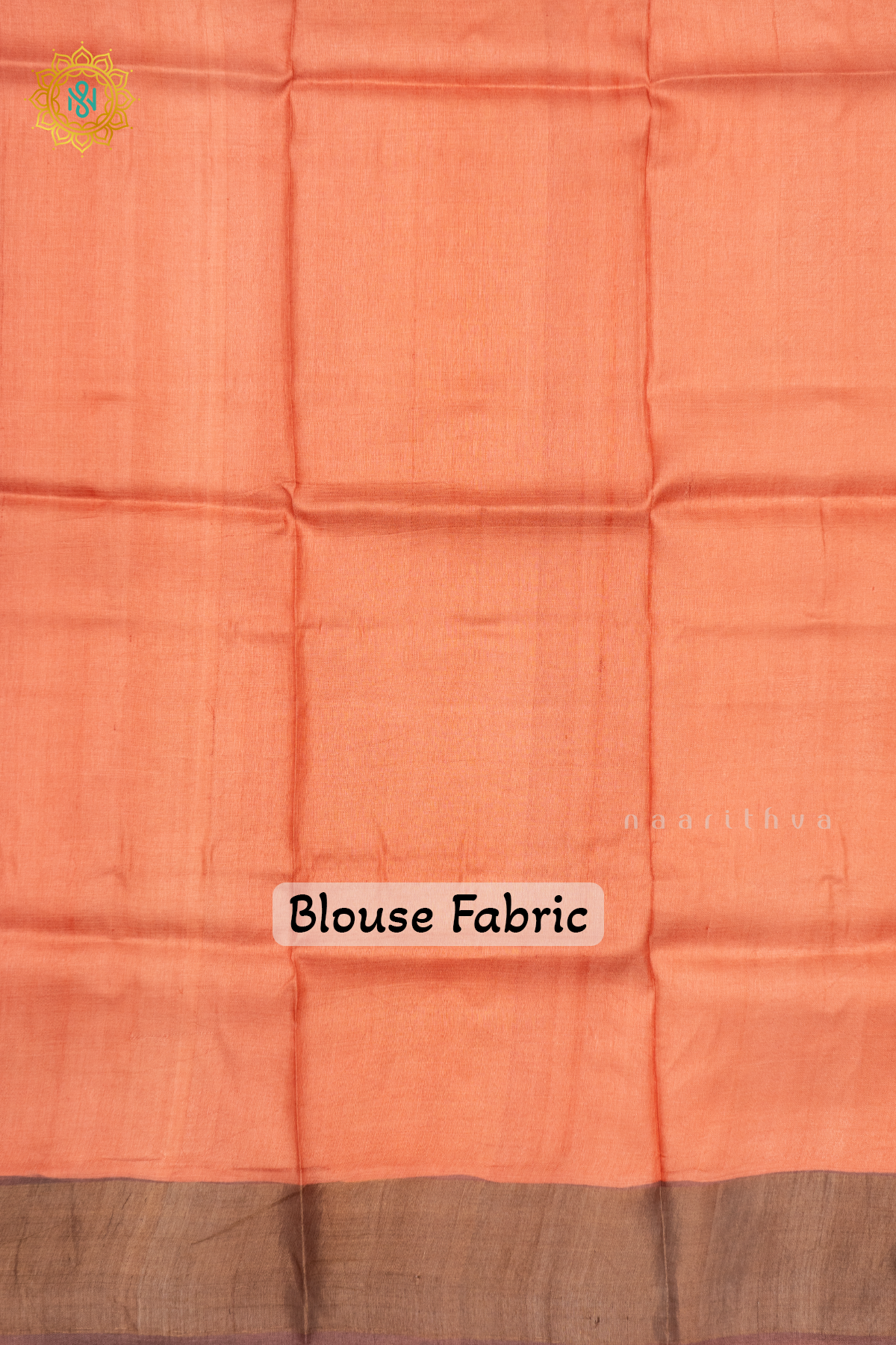 YELLOW WITH PEACH - PURE TUSSAR SILK