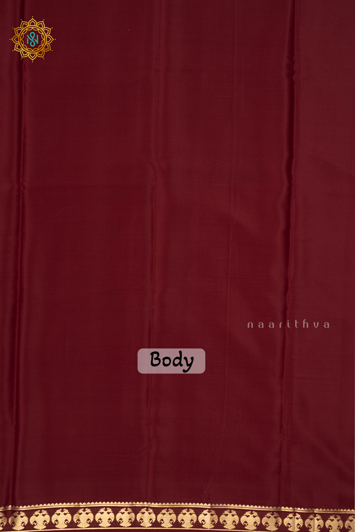 MAROON - PURE MYSORE CREPE SILK