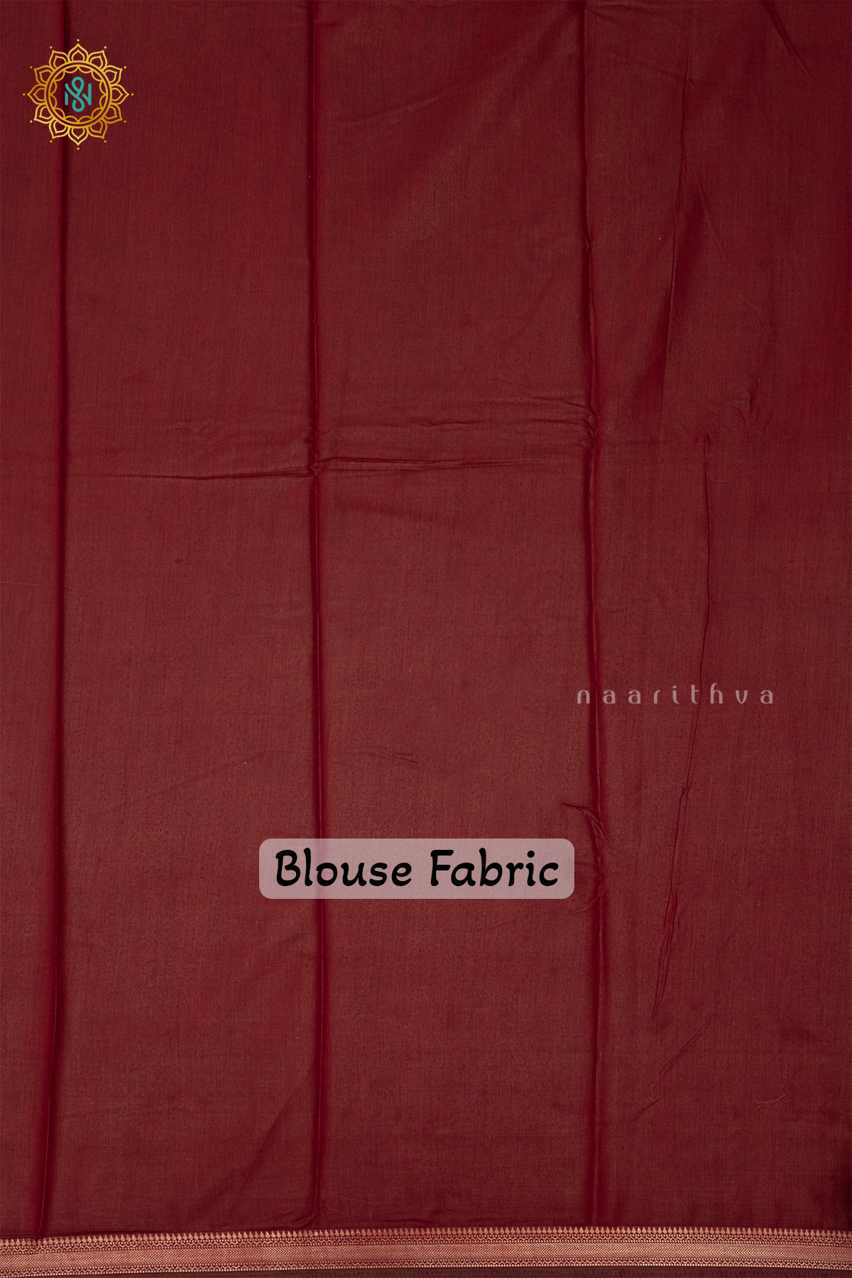 BROWN WITH MAROON - VISCOSE COTTON