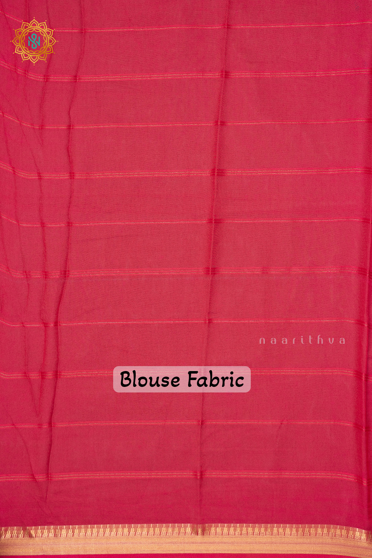 SKY BLUE WITH PINK - SEMI GEORGETTE