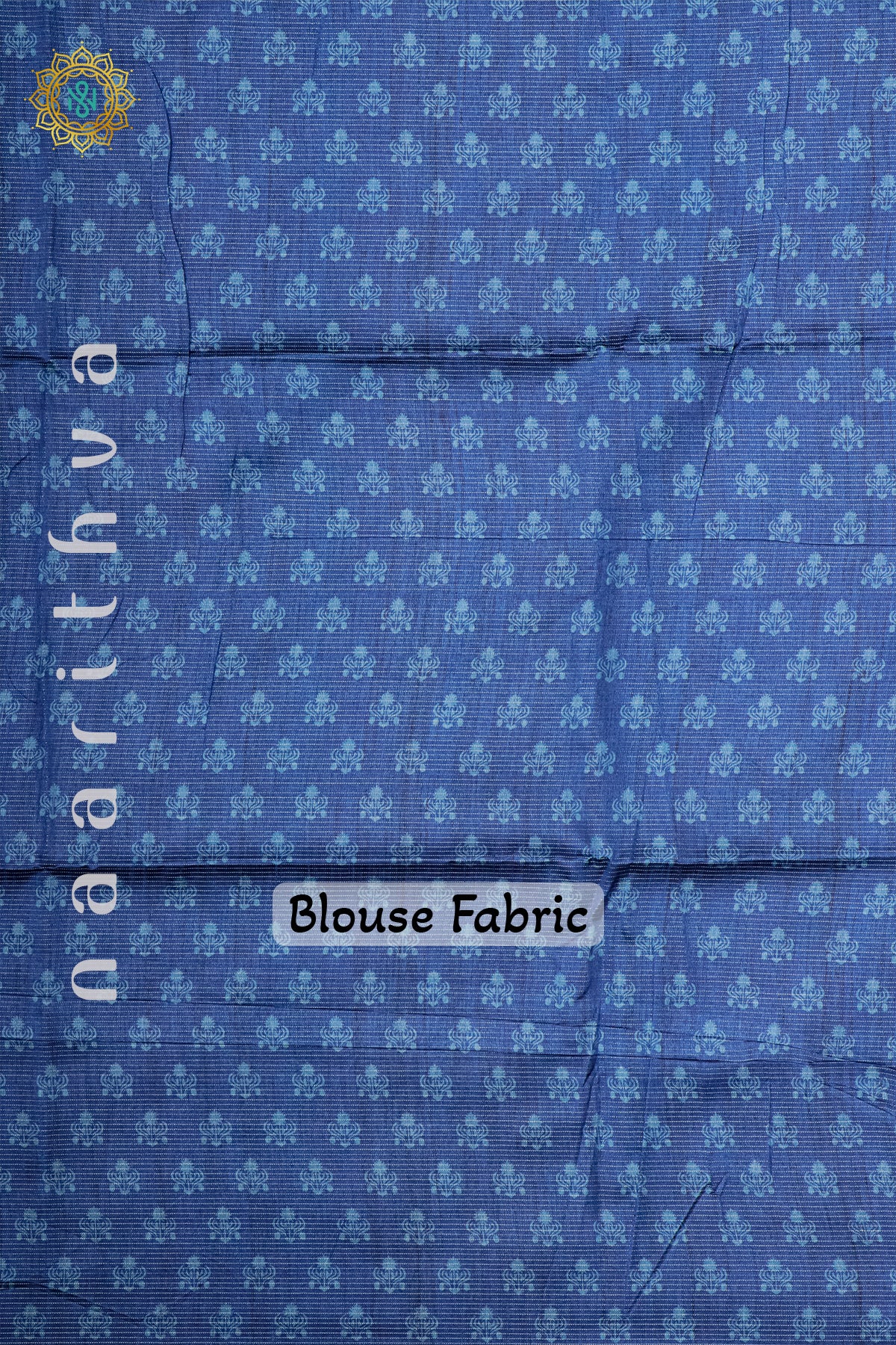 OFF WHITE WITH BLUE - SEMI TUSSAR