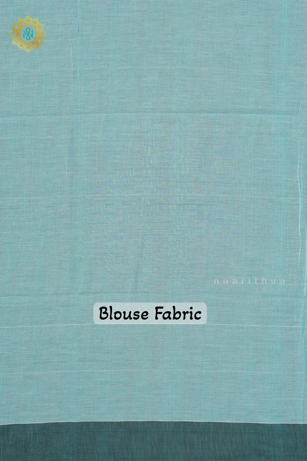 AQUA GREEN WITH GREY - MUL COTTON
