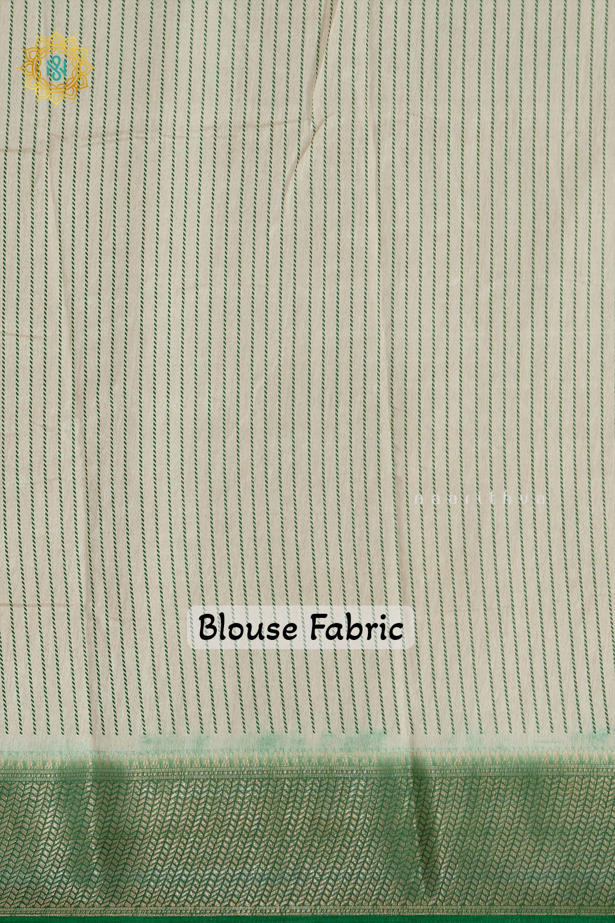 WHITE WITH GREEN - DOLA SILK