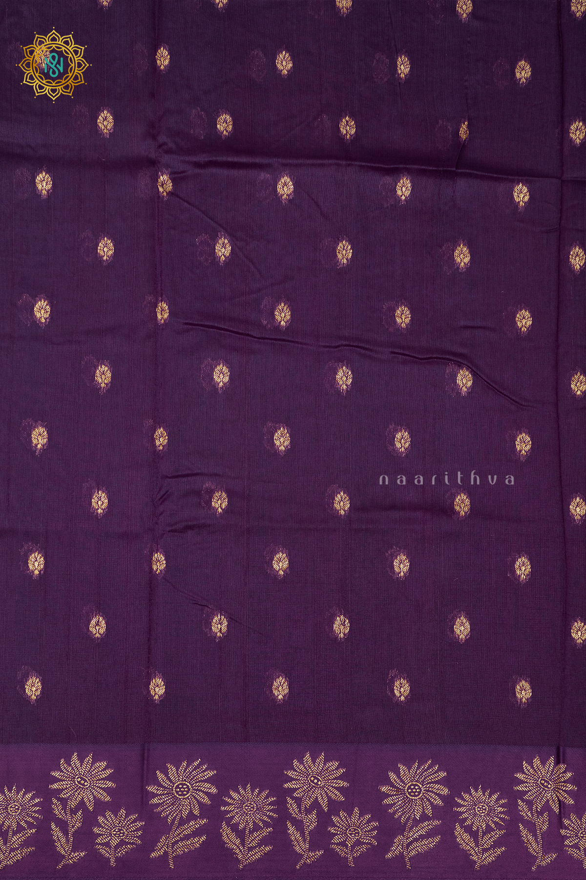 PURPLE - SEMI TUSSAR SILK