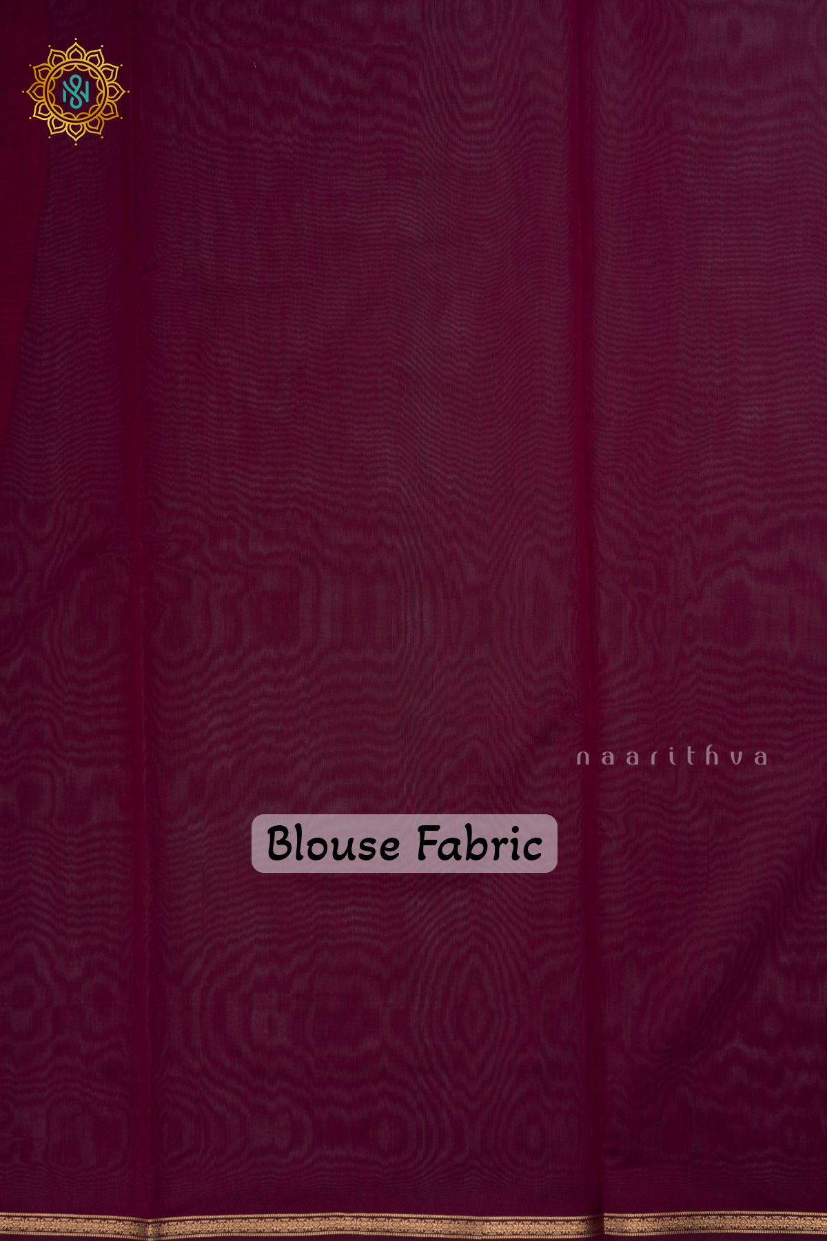 Navy Blue With Wine Silk Cotton Saree With Zari Woven Buttas And Contrast Zari Border