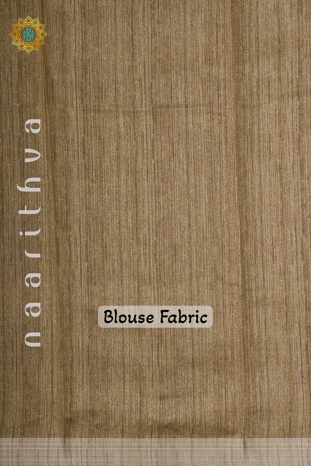 GREEN WITH LIGHT BROWN - JUTE COTTON