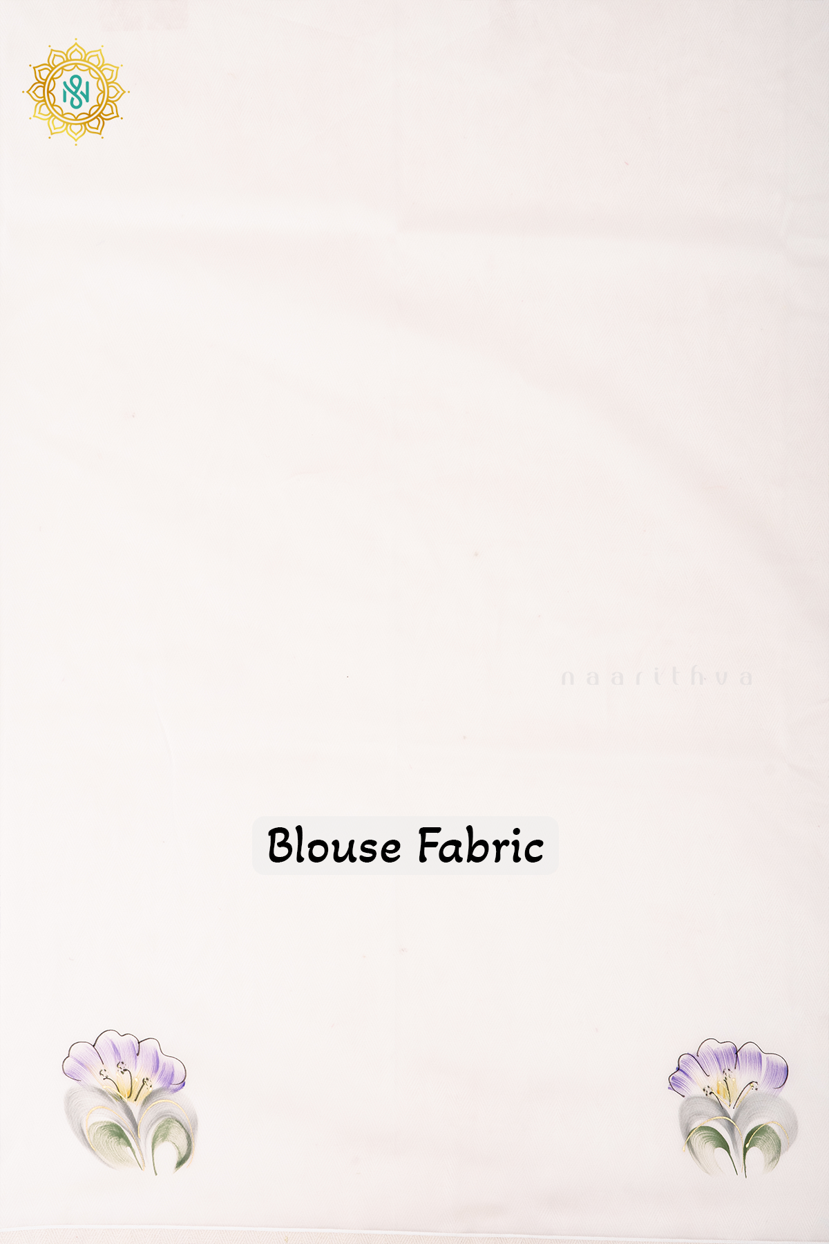 WHITE - ORGANZA HAND PAINTED