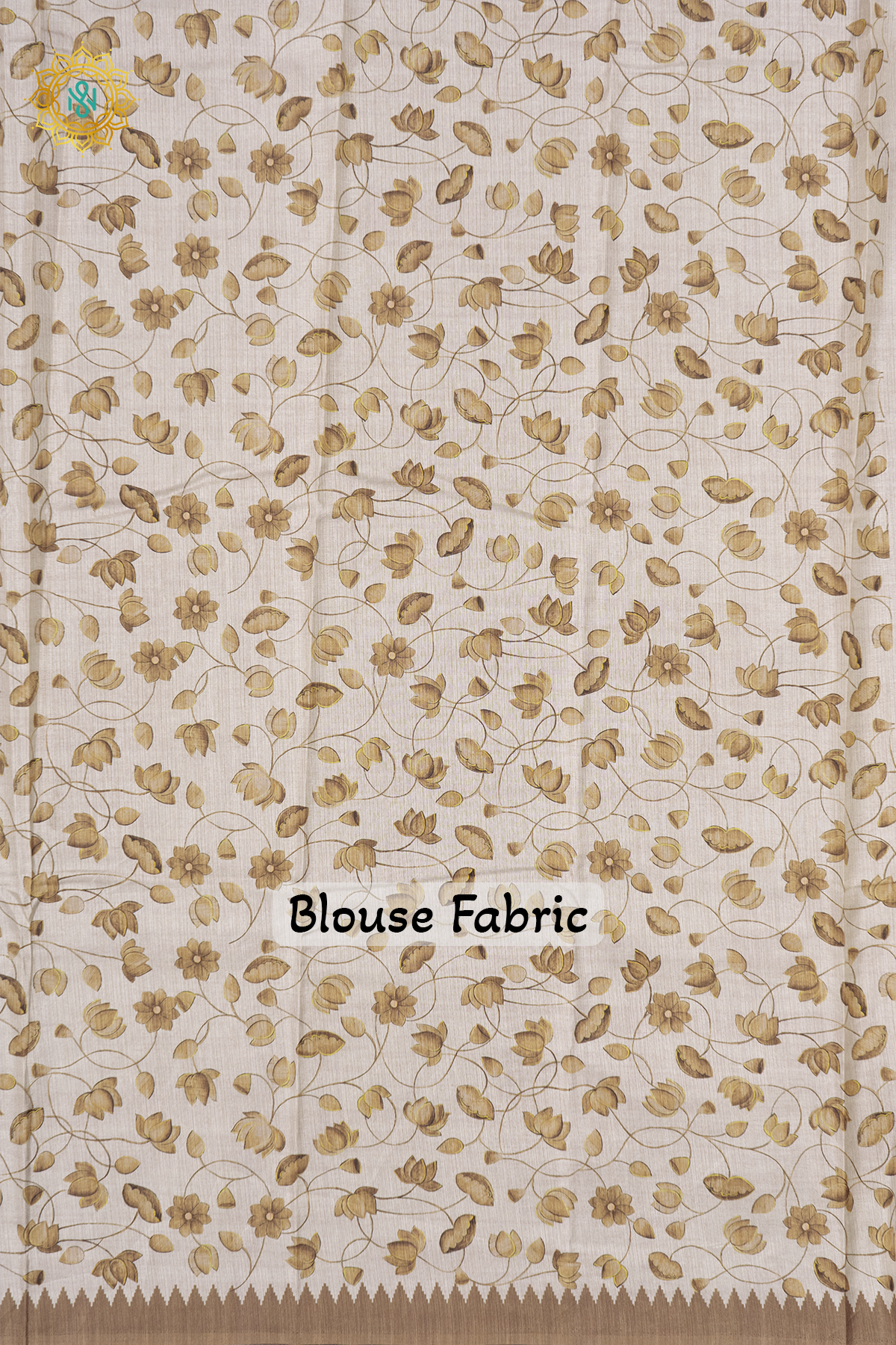 OFF WHITE WITH MUSTARD - SEMI TUSSAR SILK