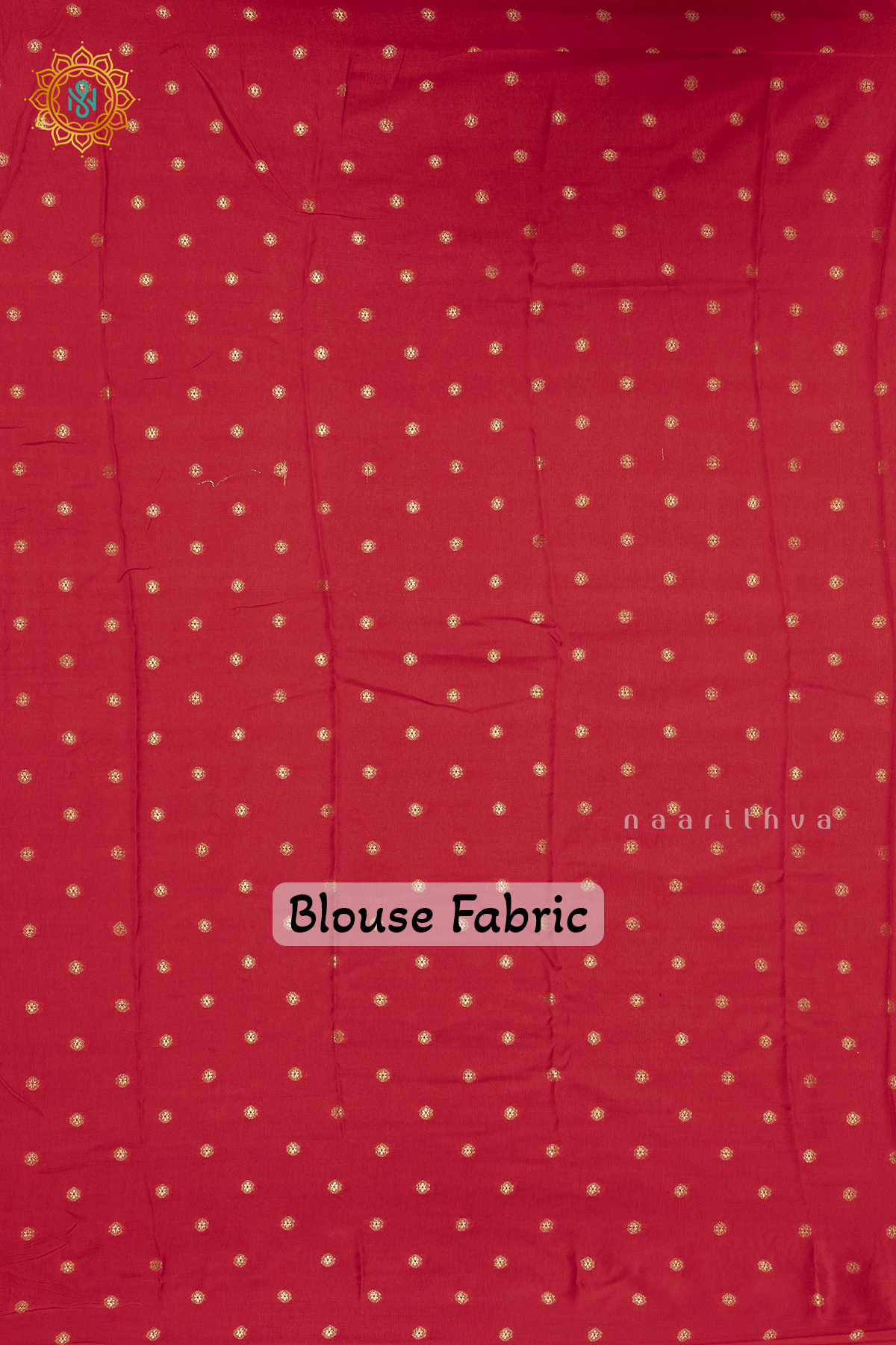 BOTTLE GREEN WITH RED - SEMI CREPE SILK