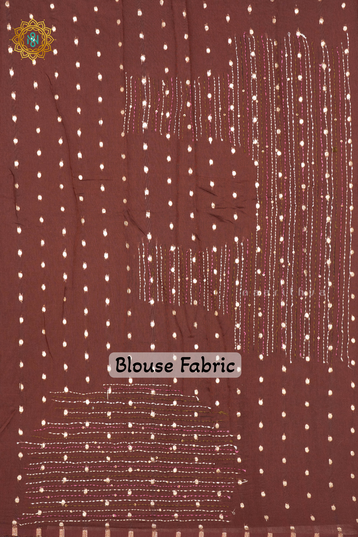 BROWN - SEMI CREPE SILK