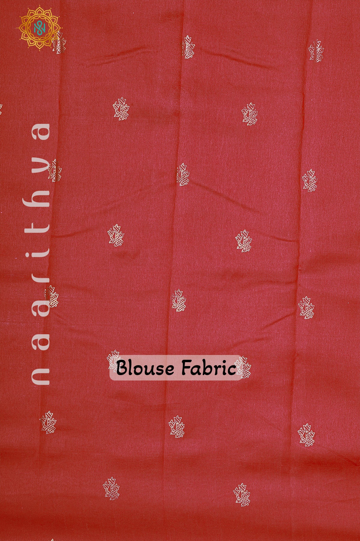 OFF WHITE WITH RED - POLY COTTON