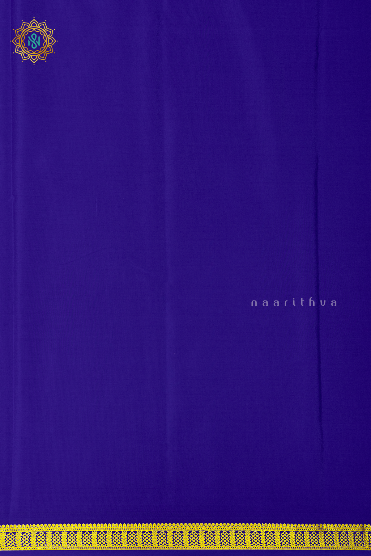 ROYAL BLUE - PURE MYSORE CREPE SILK