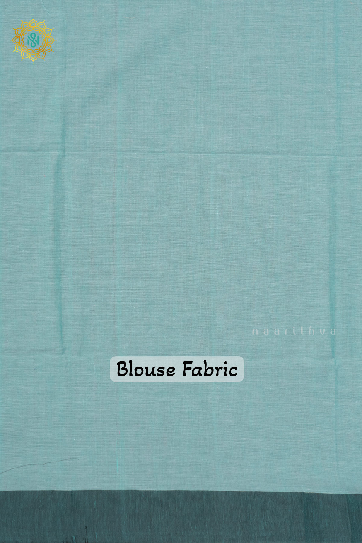 AQUA GREEN WITH BLACK - MUL COTTON