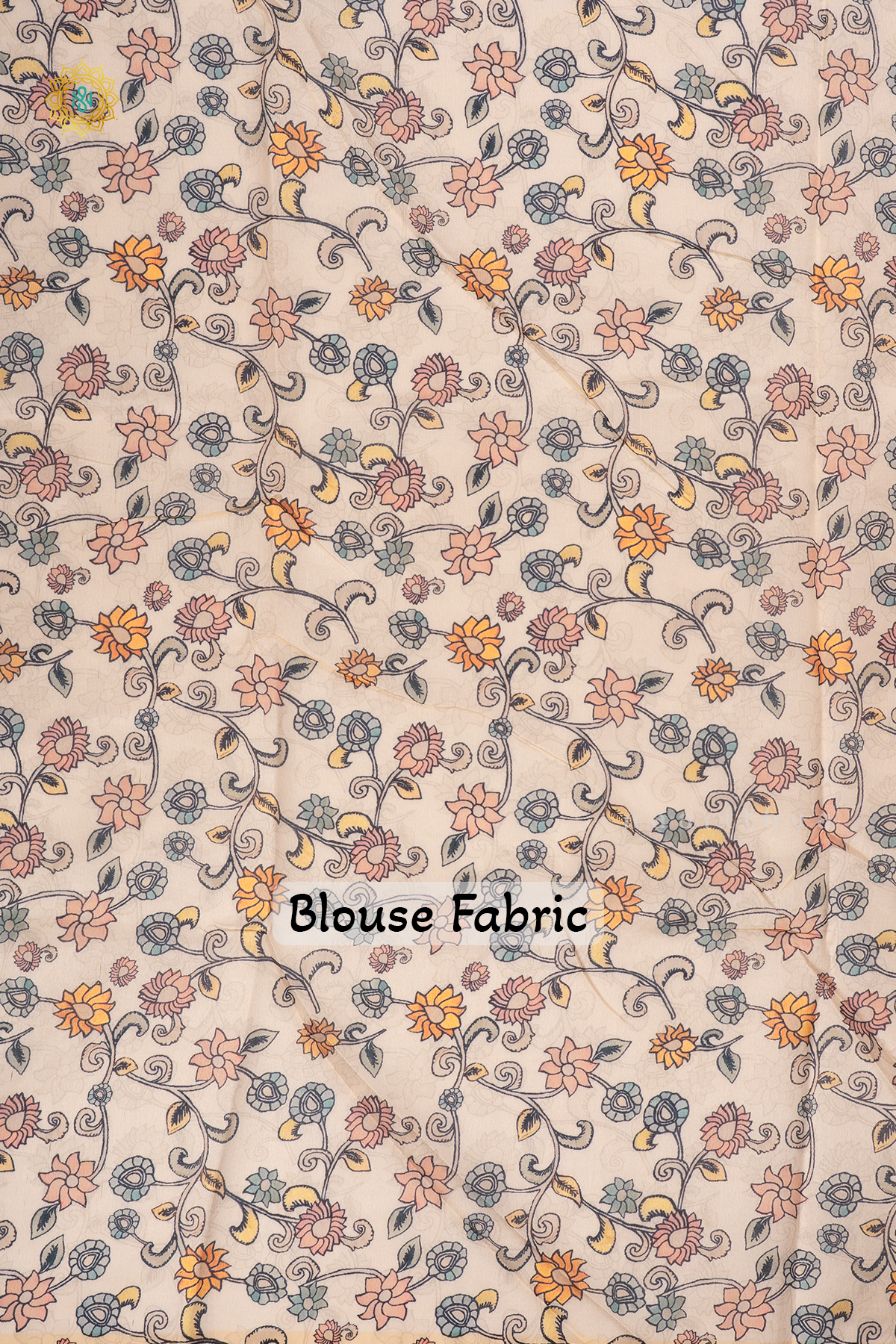 YELLOW - SEMI TUSSAR WITH APPLIQUE WORK