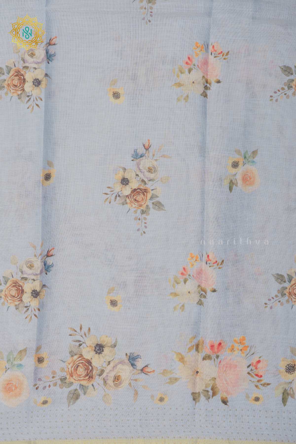 AQUA BLUE - LINEN BY COTTON