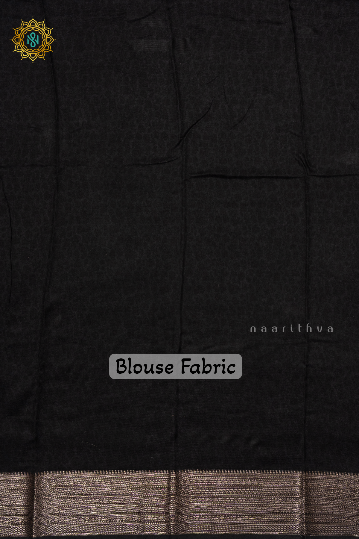 BLACK - CHANDERI SLK COTTON