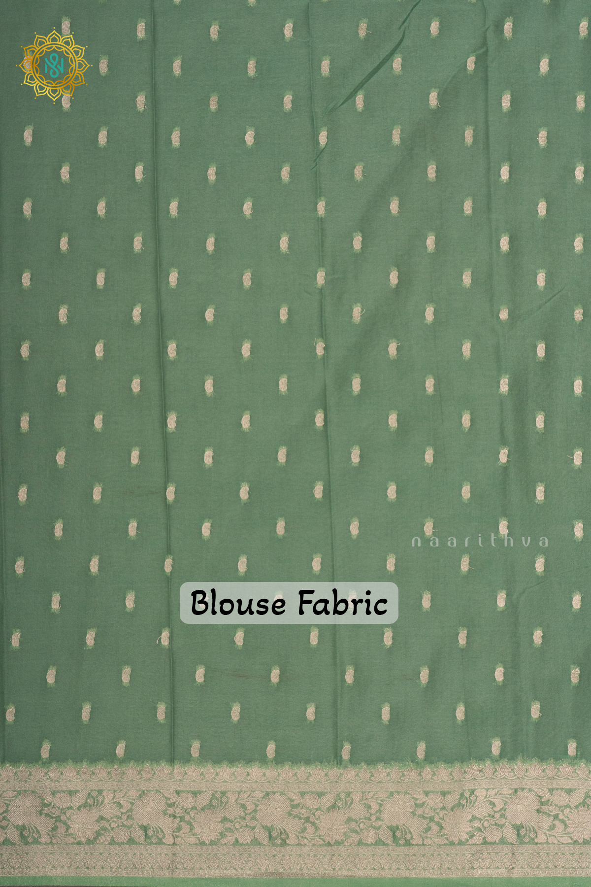 RED WITH PISTA GREEN - SEMI CHIFFON BANARASI