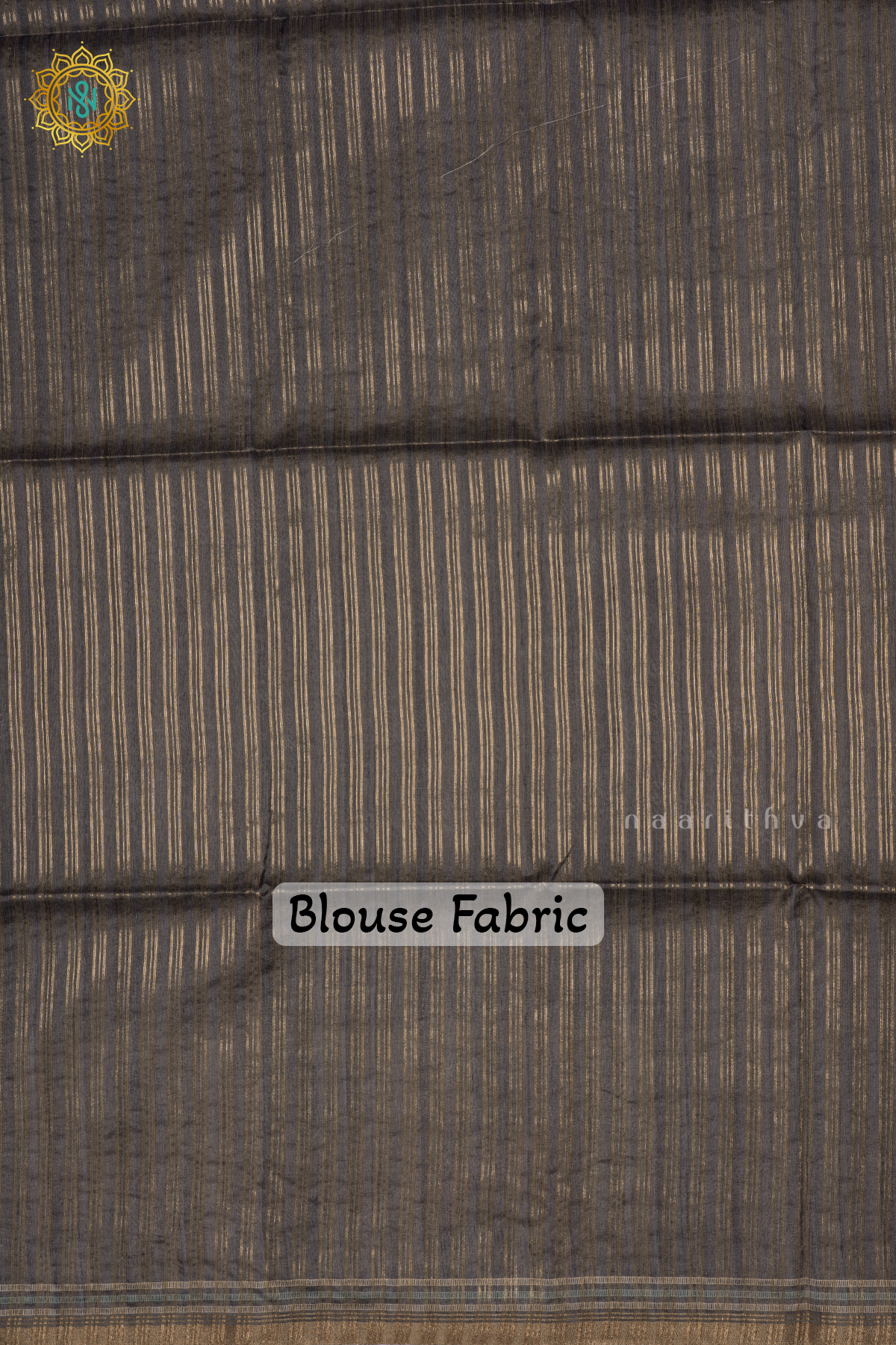 Grey Semi Tussar Silk Saree With Printed Checks On The Body And Printed Border