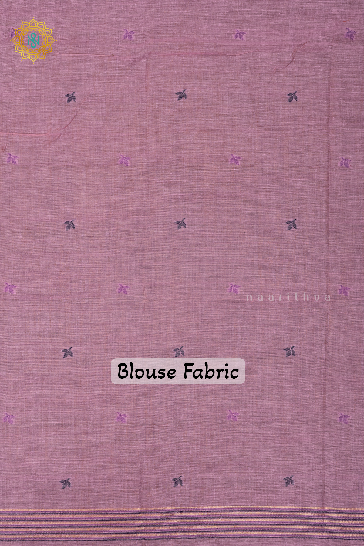 LIGHT PINK WITH BLUE - MOONGA COTTON