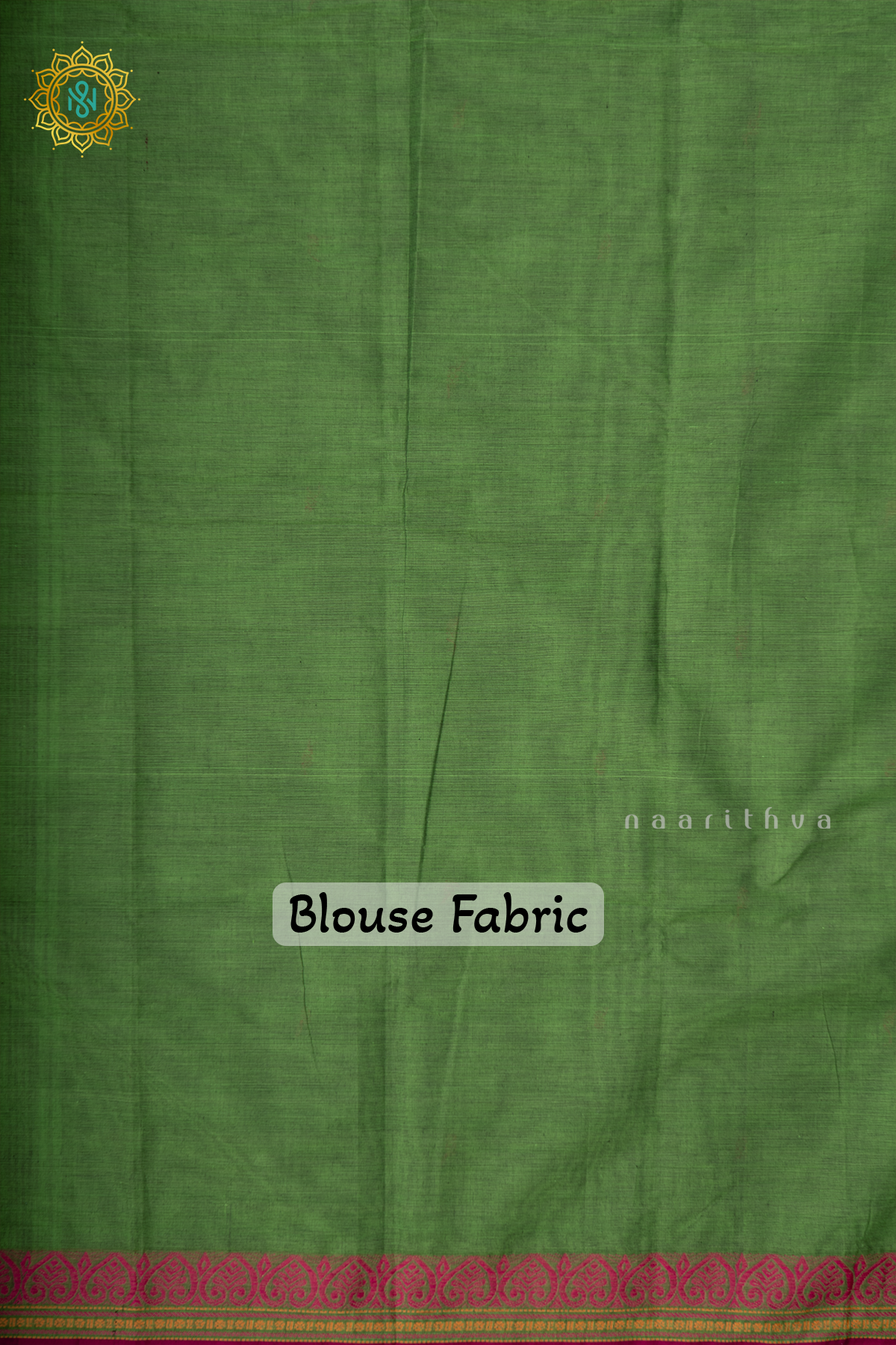 Parrot Green With Pink Chettinad Cotton Saree With Thread Woven Buttas & Contrast Border