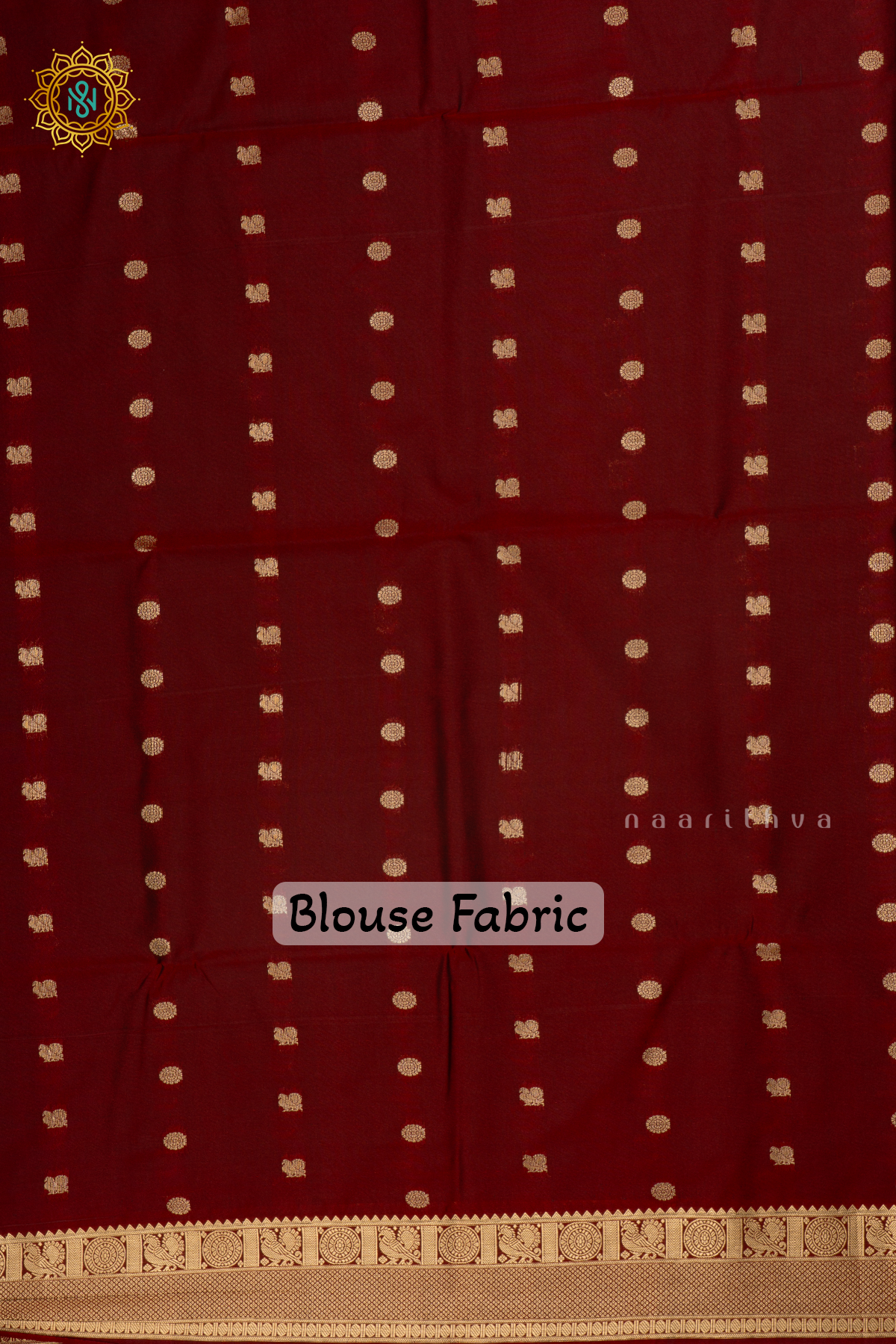 Navy Blue With Maroon Semi Soft Silk Saree Allover Zari Buttas And Contrast Zari Border