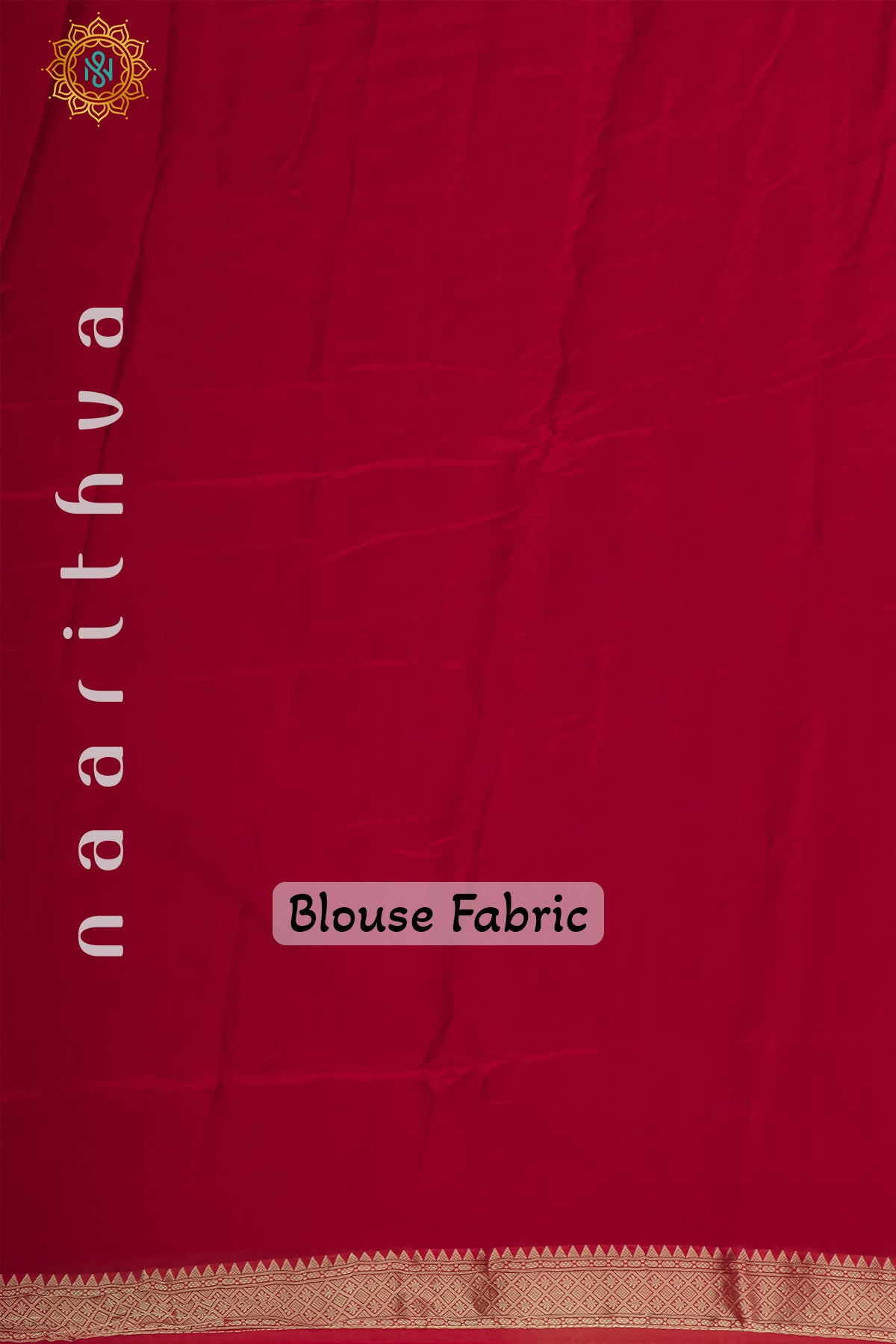 PEACH WITH RED - SEMI ORGANZA