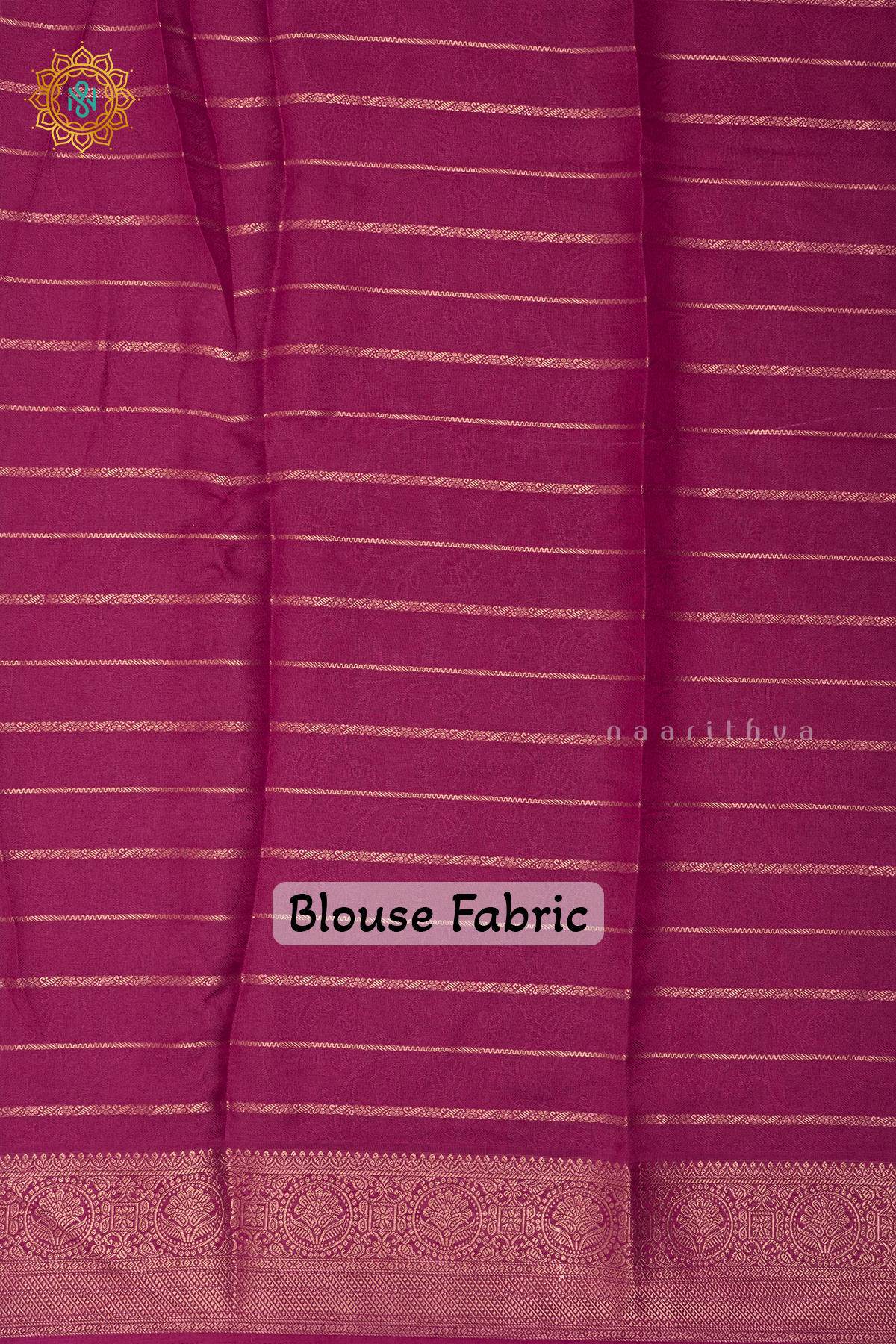 OFF WHITE WITH PINK - SEMI GEORGETTE