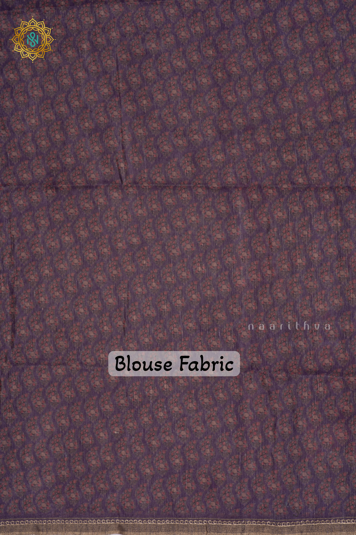 Purple - Kotha Tussar Saree With Printed Body, Embroidery Woven Buttas And Aari Work Border
