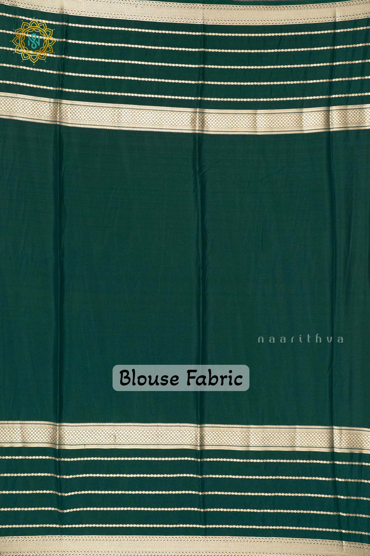 PINK WITH BOTTLE GREEN - SEMI MYSORE CREPE SILK