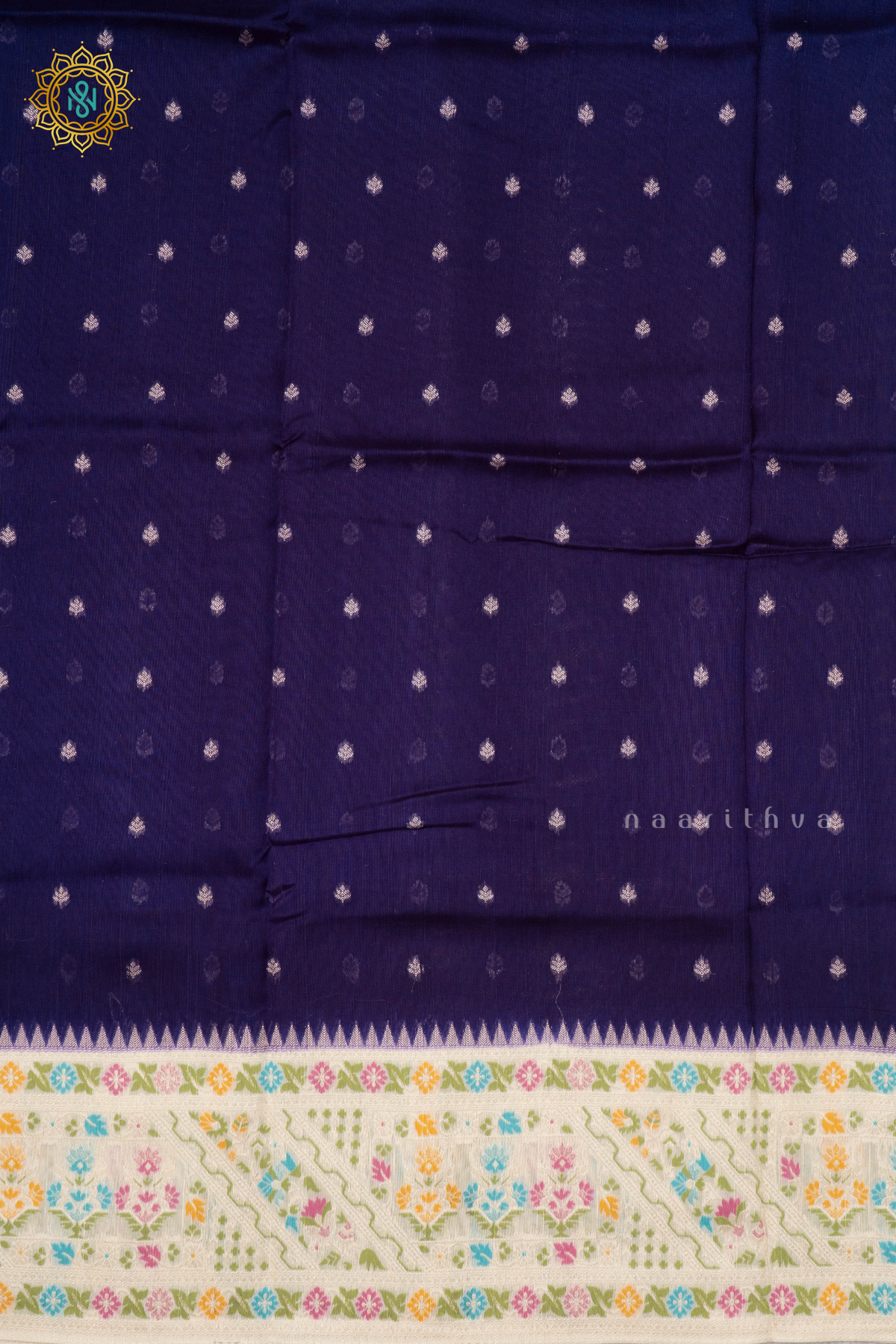 PURPLE WITH WHITE - SEMI TUSSAR