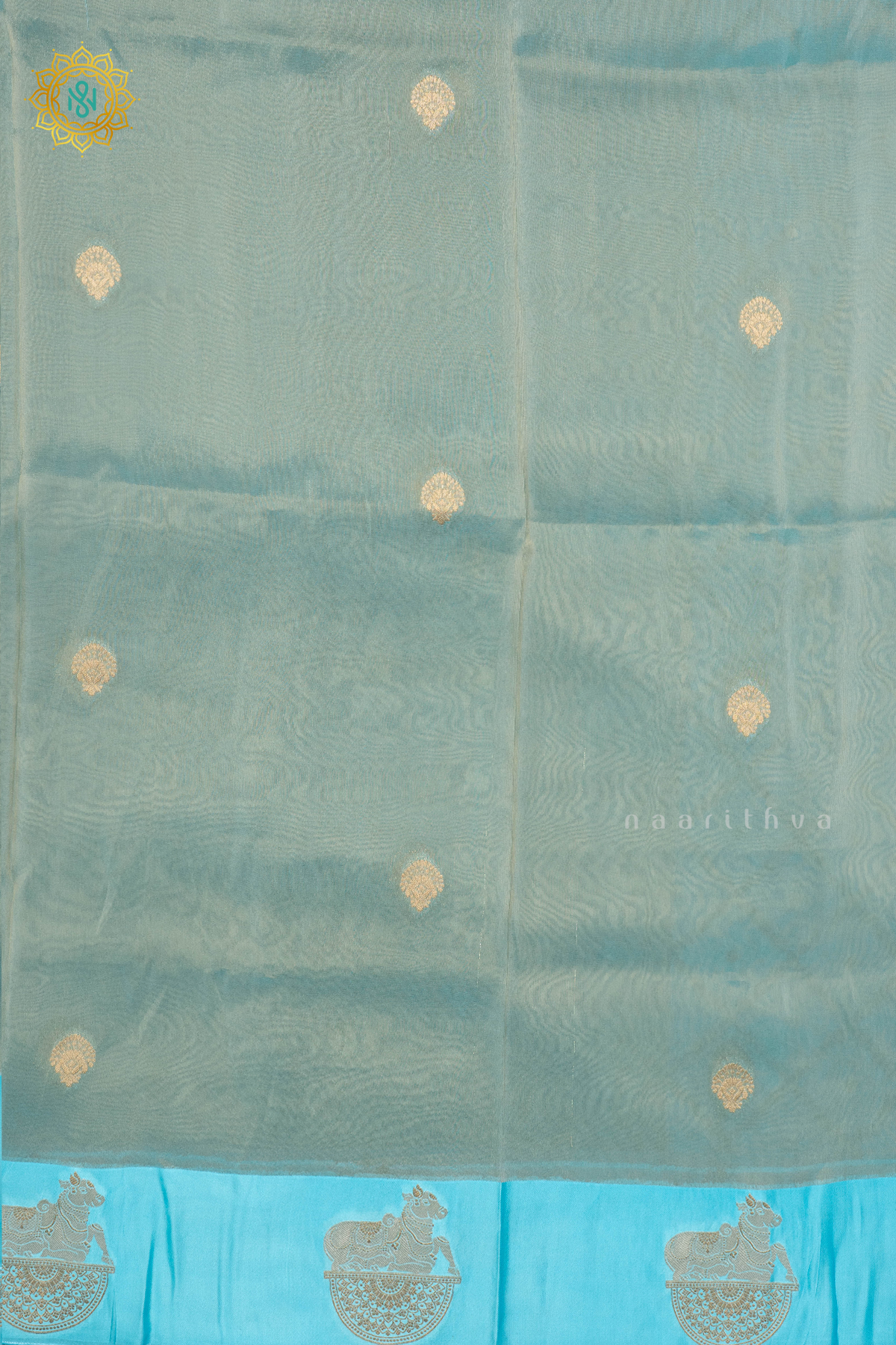 AQUA BLUE - ORGANZA TISSUE