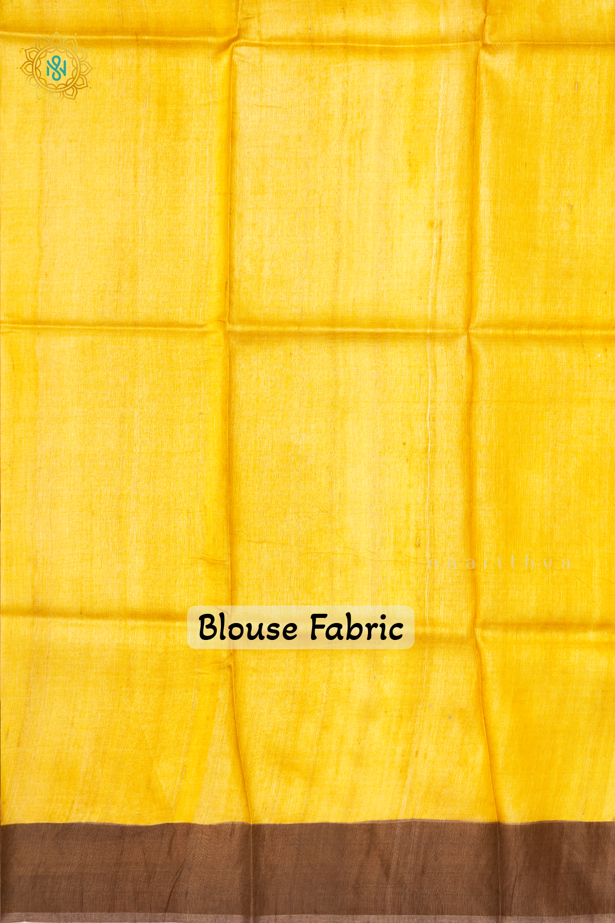 DARK PEACH WITH YELLOW - PURE TUSSAR SILK