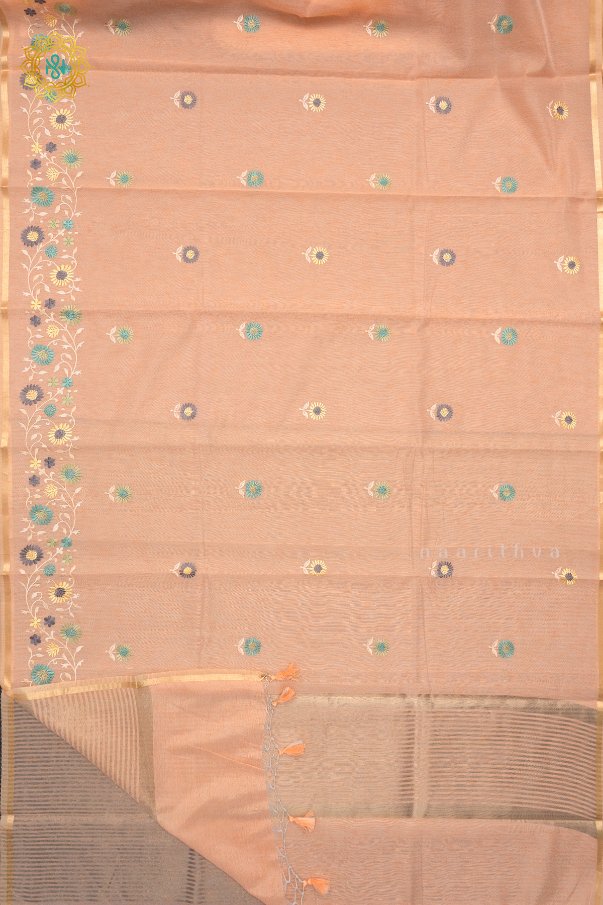 PEACHISH ORANGE - KORA COTTON