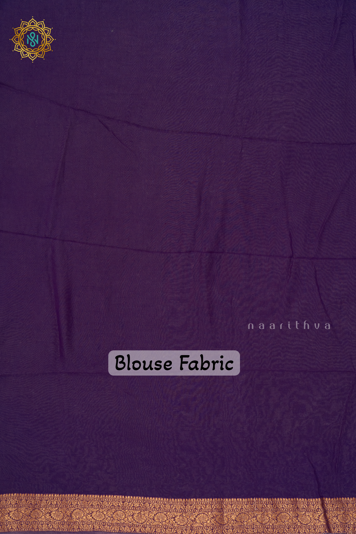 WHITE WITH PURPLE - SEMI GEORGETTE