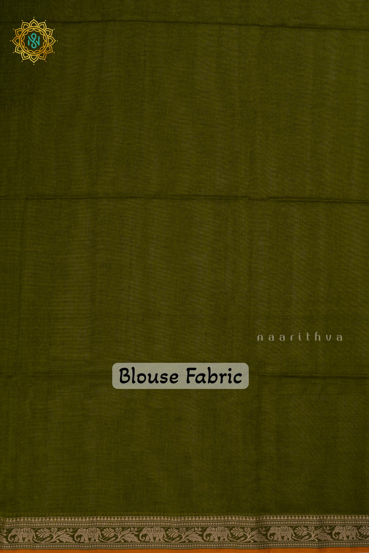 Light Green Mul Cotton Saree with Plain Body and Thread Woven Border